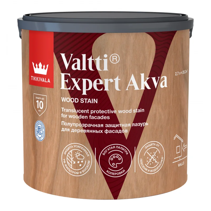 Tikkivala VALTTI EXPERT AKVA антисептик 2.7 л