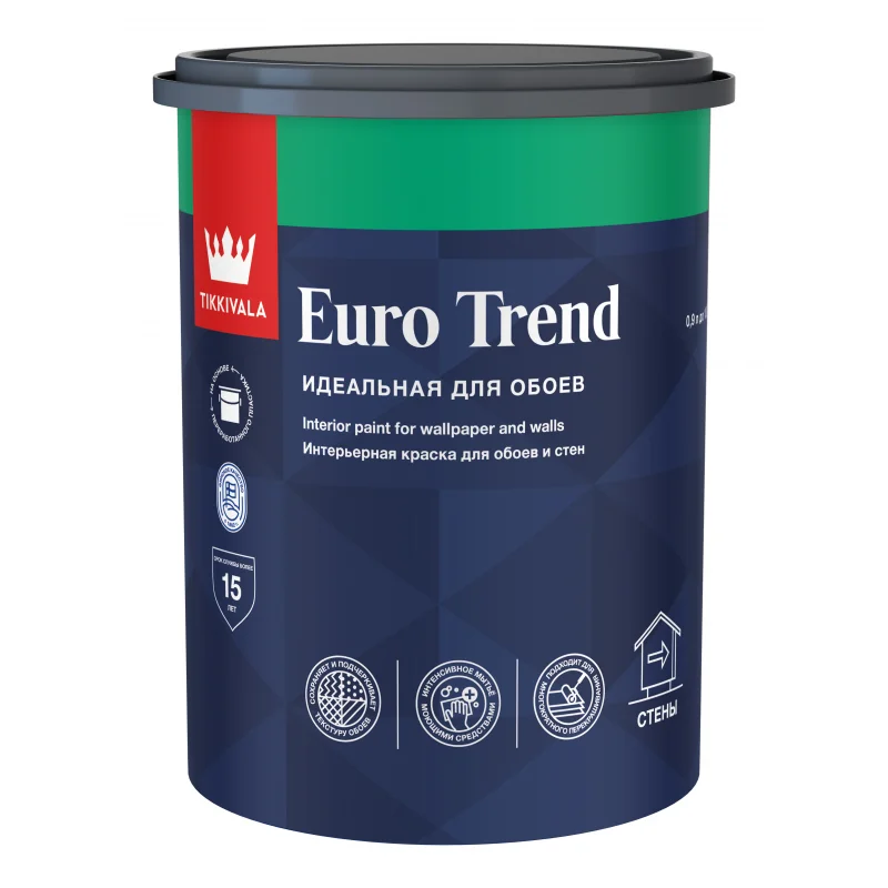 Tikkivala EURO TREND A краска для обоев матовая 0,9 л