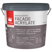 Tikkurila Facade Acrylate A Краска фасадная гл/мат 2.7л.
