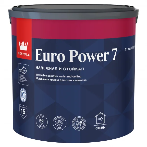 Tikkivala EURO POWER 7 С  краска 2,7 л