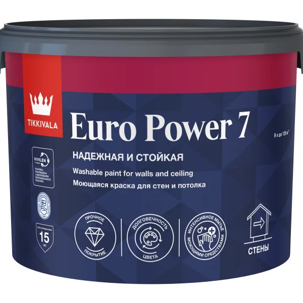 Tikkivala EURO POWER 7 С  краска 9 л