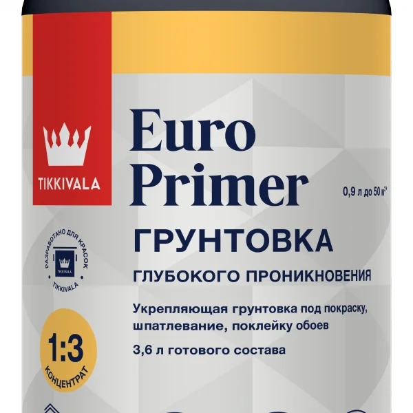 Tikkivala EURO PRIMER грунтовка 0,9 л