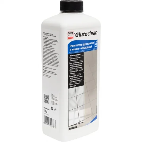 Pufas Glutoclean №352 Очиститель для плитки и натурального камня кислотный 1л