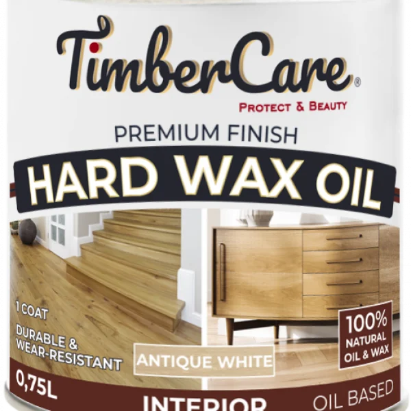350067 Защитное масло TimberCare Hard Wax Oil (цвет античный белый) 0,75 л