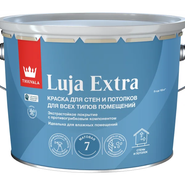 Tikkivala LUJA EXTRA  A 7 мат. экстра-стойкая краска 9л