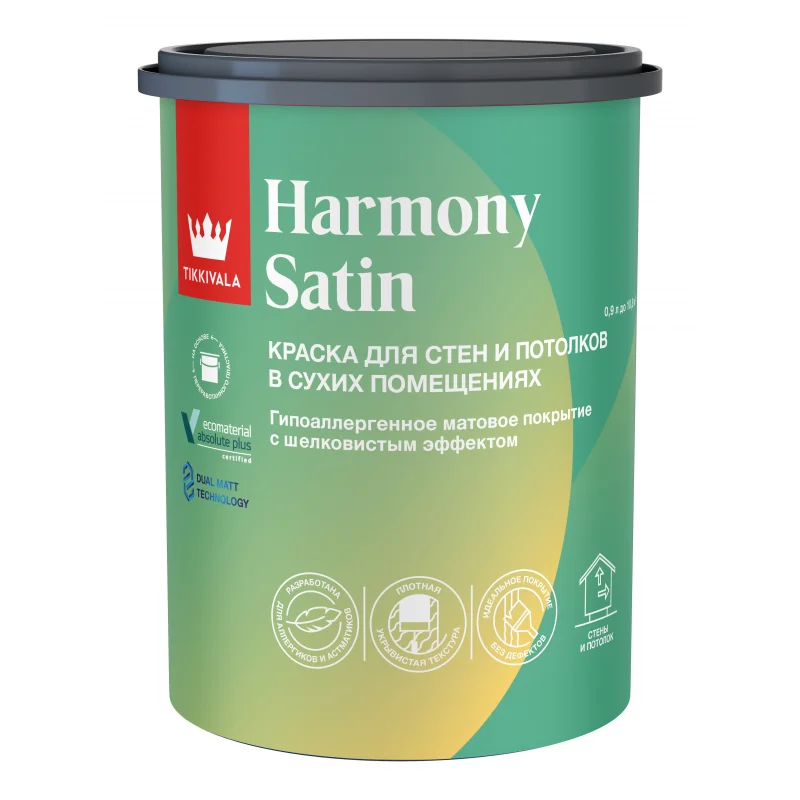 Tikkivala HARMONY SATIN A краска 0,9 л