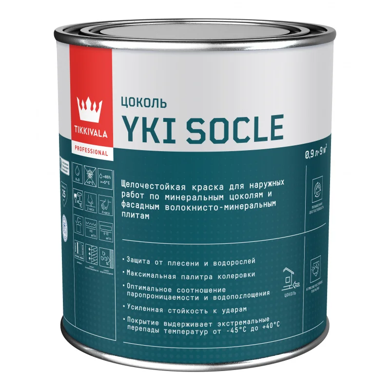 Tikkivala YKI SOCLE С матовая краска 0,9 л