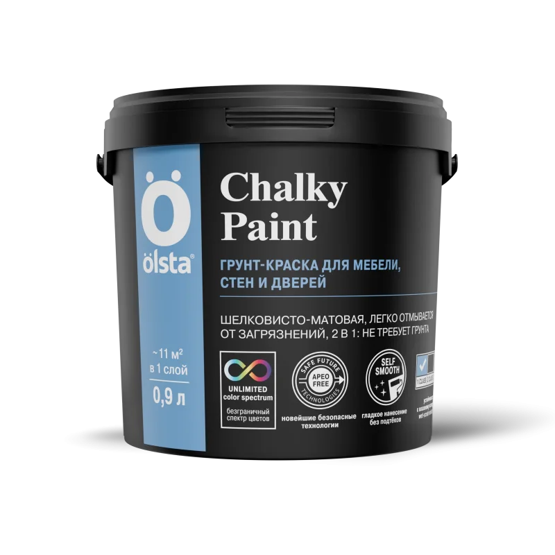 OLSTA CHALKY PAINT краска для мебели и дверей C 0,9л