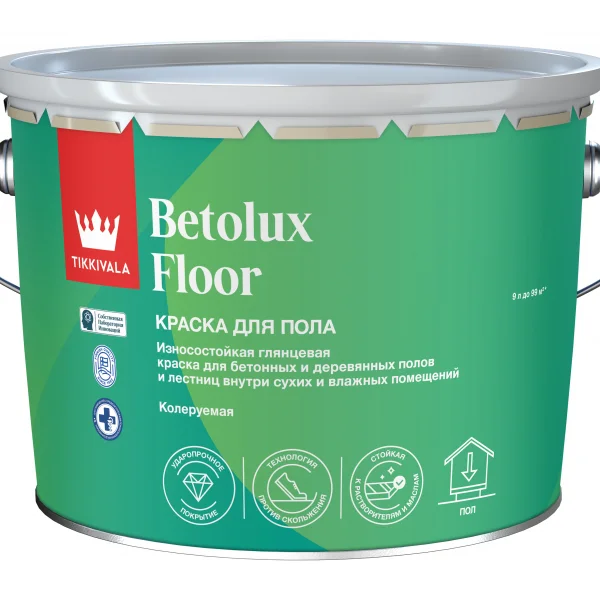 Tikkivala BETOLUX FLOOR C краска для пола глянц. 0,9 л