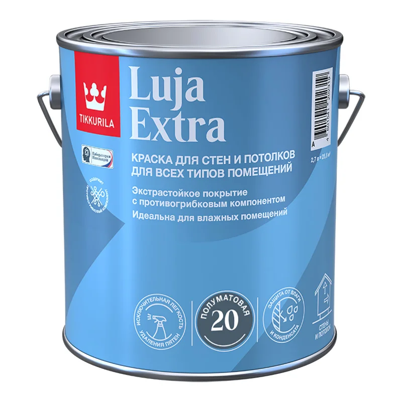 Tikkivala LUJA EXTRA  C 20 п/мат. экстра-стойкая краска 0,9 л